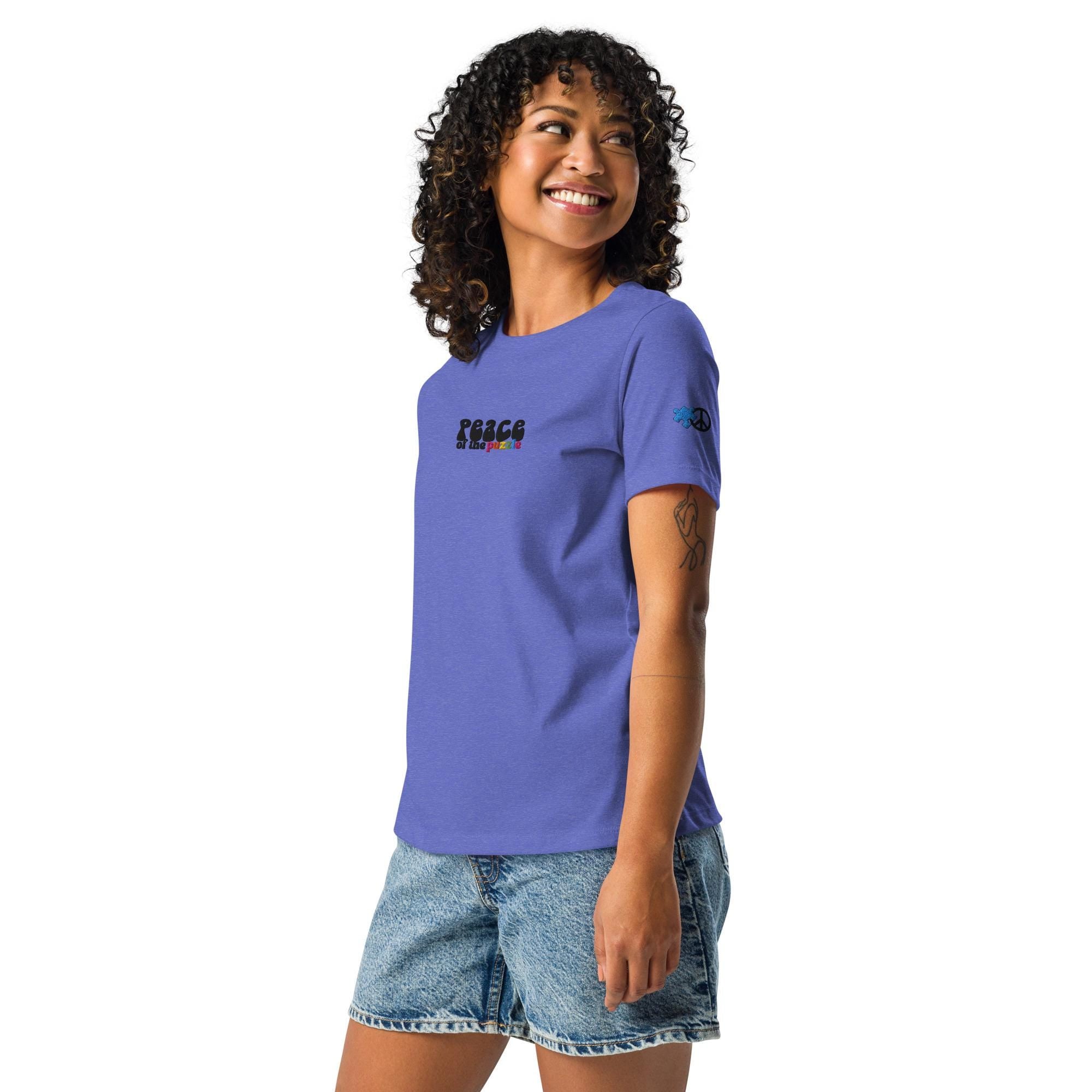 Peace of the Puzzle Autism Awareness Women's Relaxed T-Shirt
