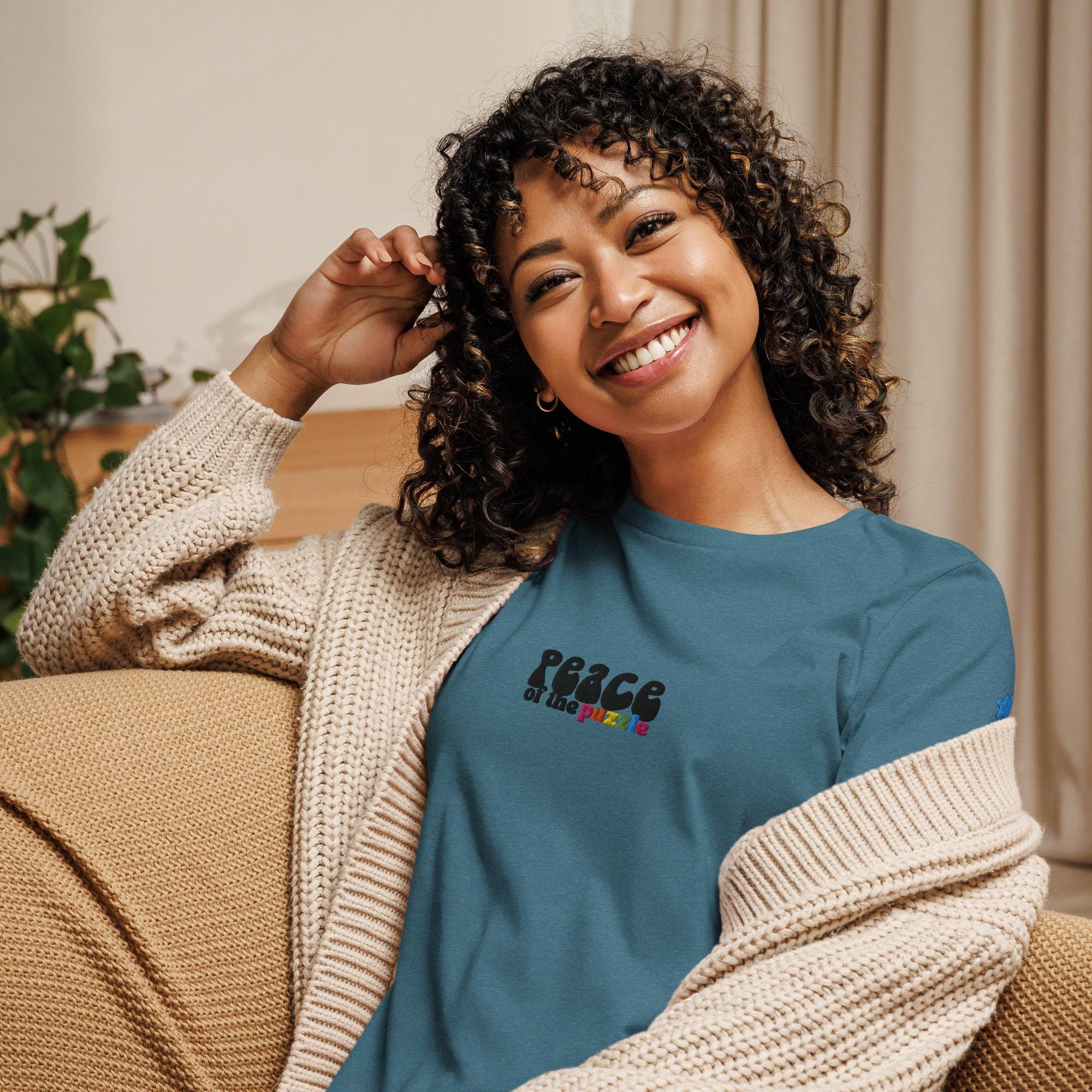 Peace of the Puzzle Autism Awareness Women's Relaxed T-Shirt