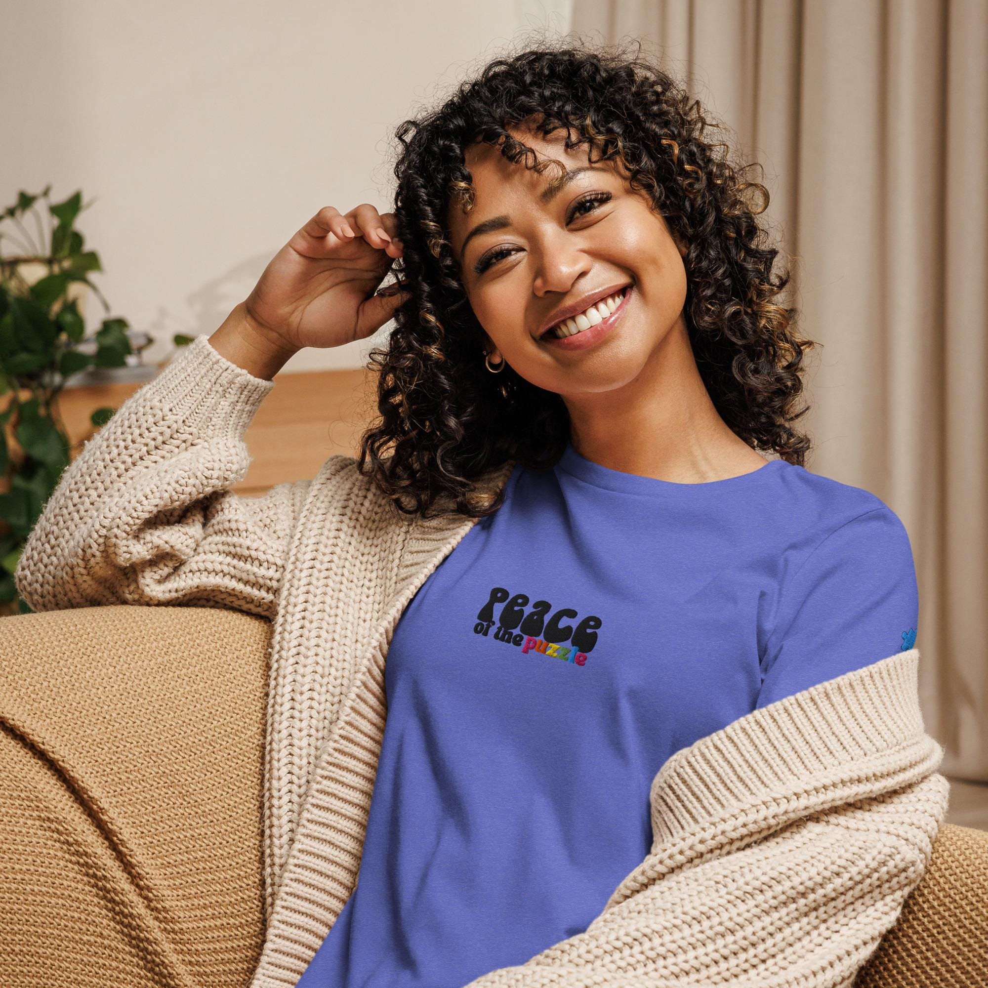 Peace of the Puzzle Autism Awareness Women's Relaxed T-Shirt