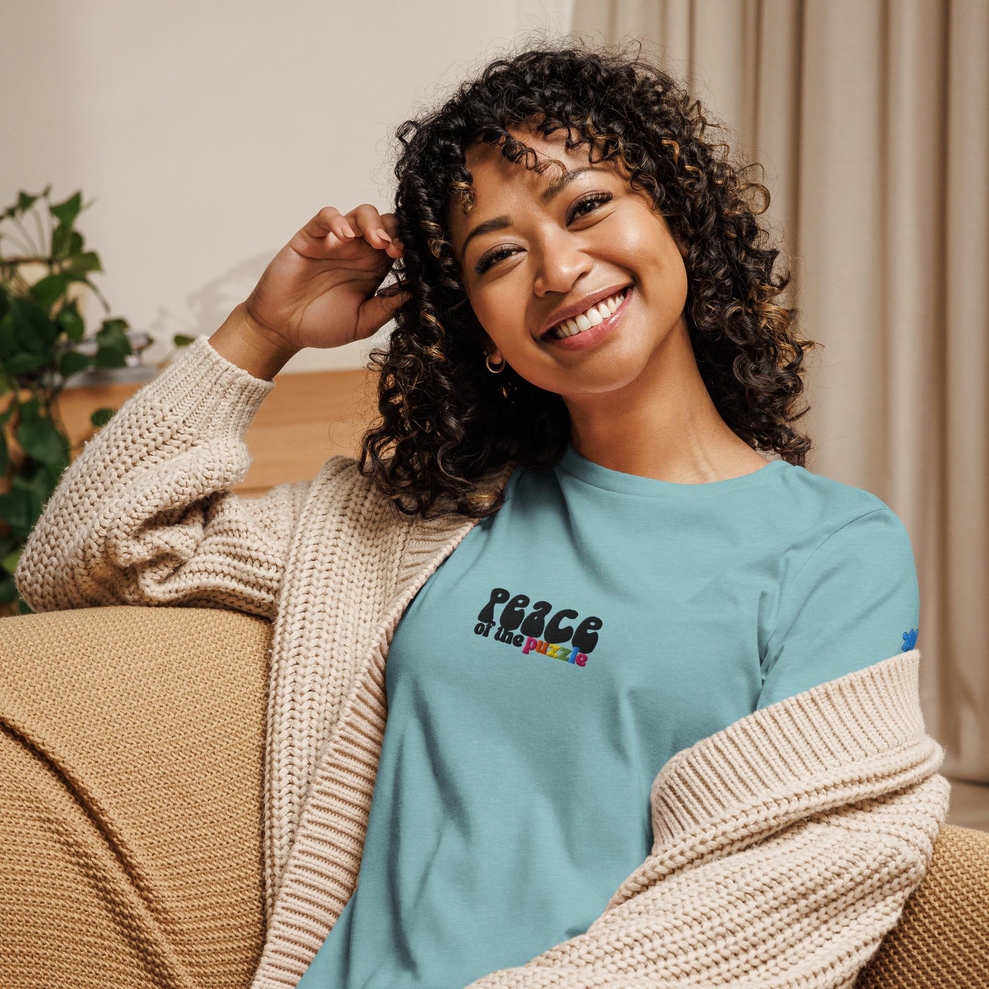 Peace of the Puzzle Autism Awareness Women's Relaxed T-Shirt