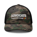 Advocate Autism Awareness Camouflage trucker hat