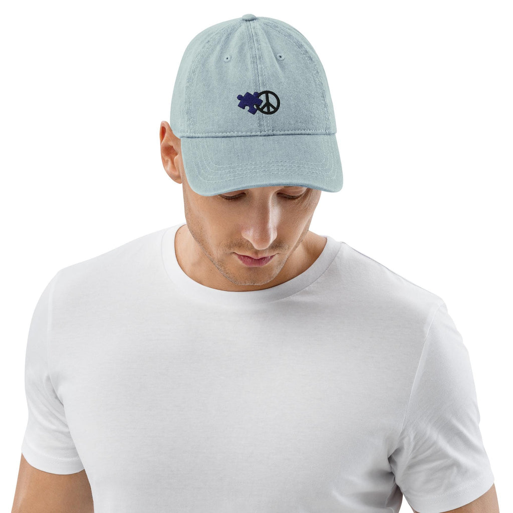 Puzzle Peace Autism Awareness Denim Hat