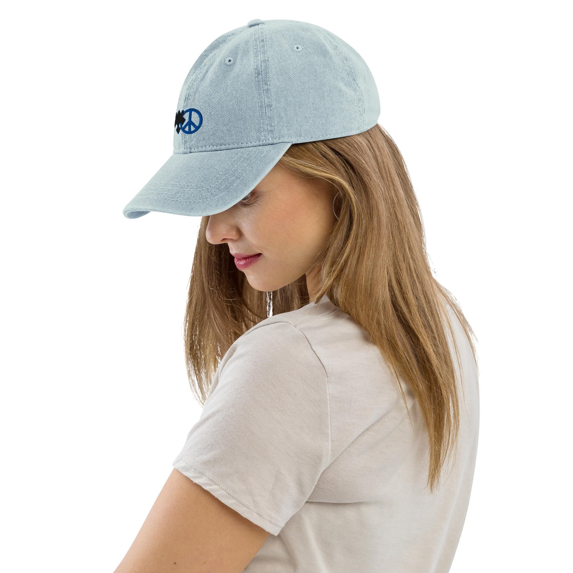 Puzzle Peace Autism Awareness Denim Hat