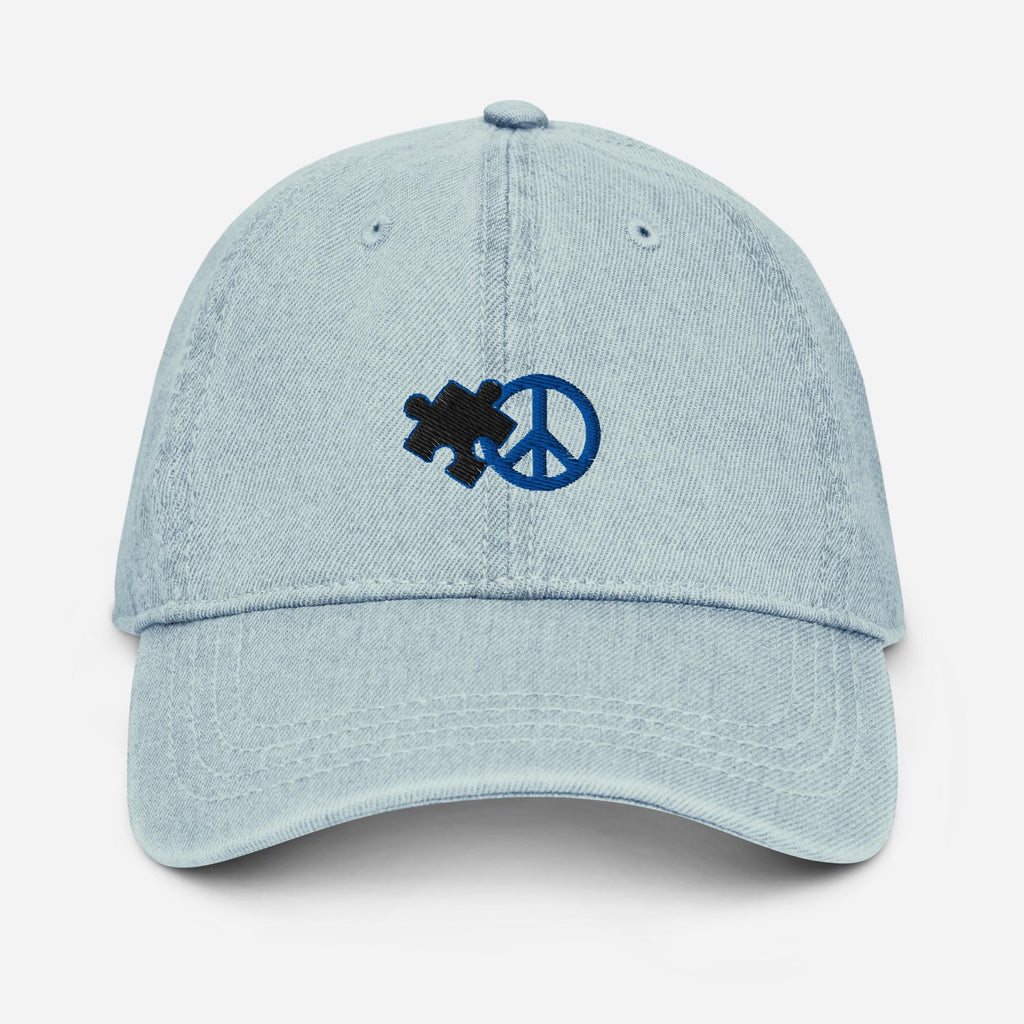 Puzzle Peace Autism Awareness Denim Hat