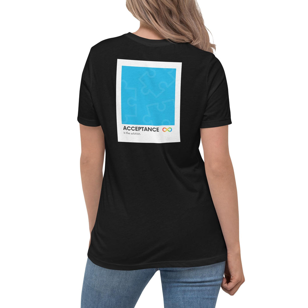 Acceptance is the Solution Autism Awareness Women's Relaxed Tee
