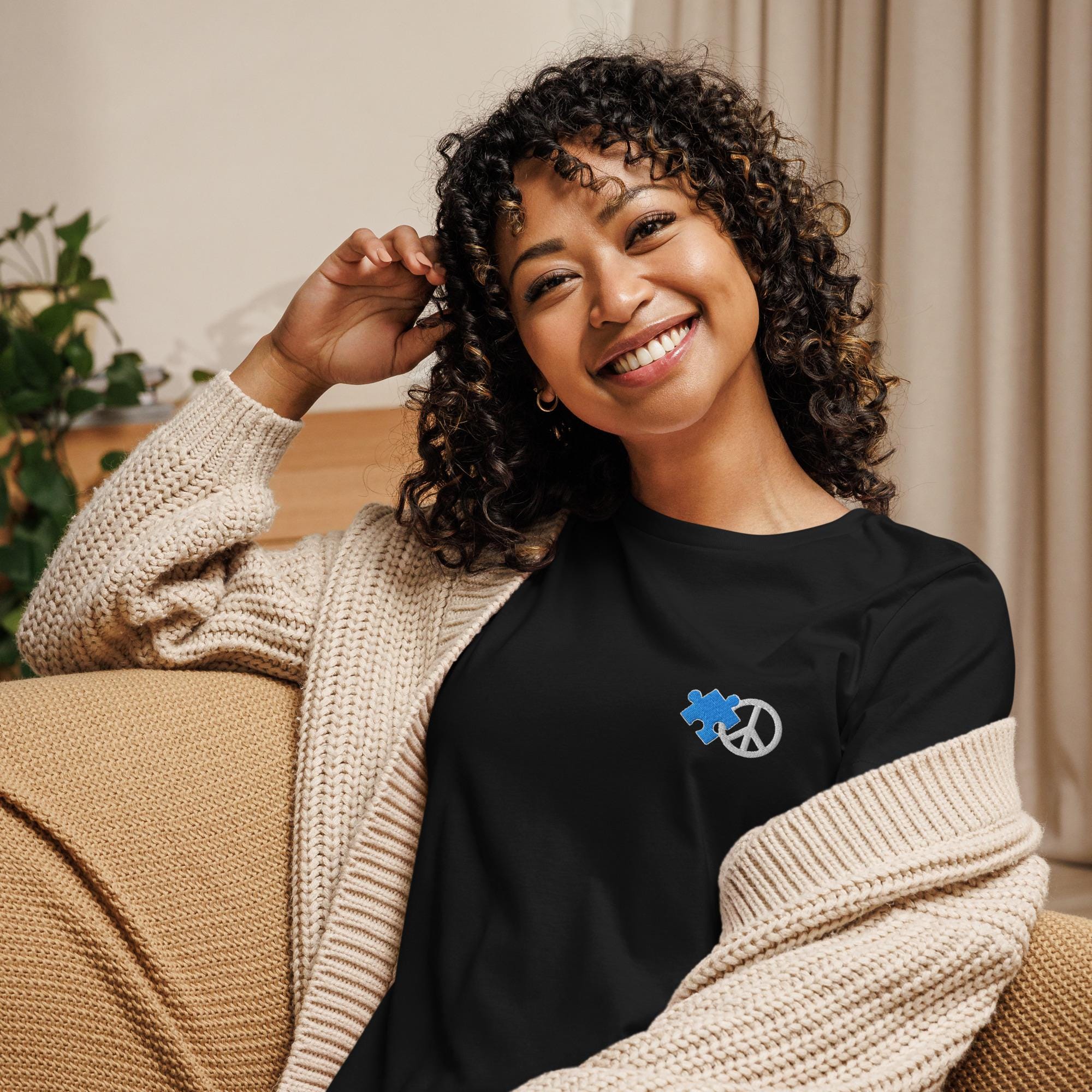 Acceptance is the Solution Autism Awareness Women's Relaxed Tee