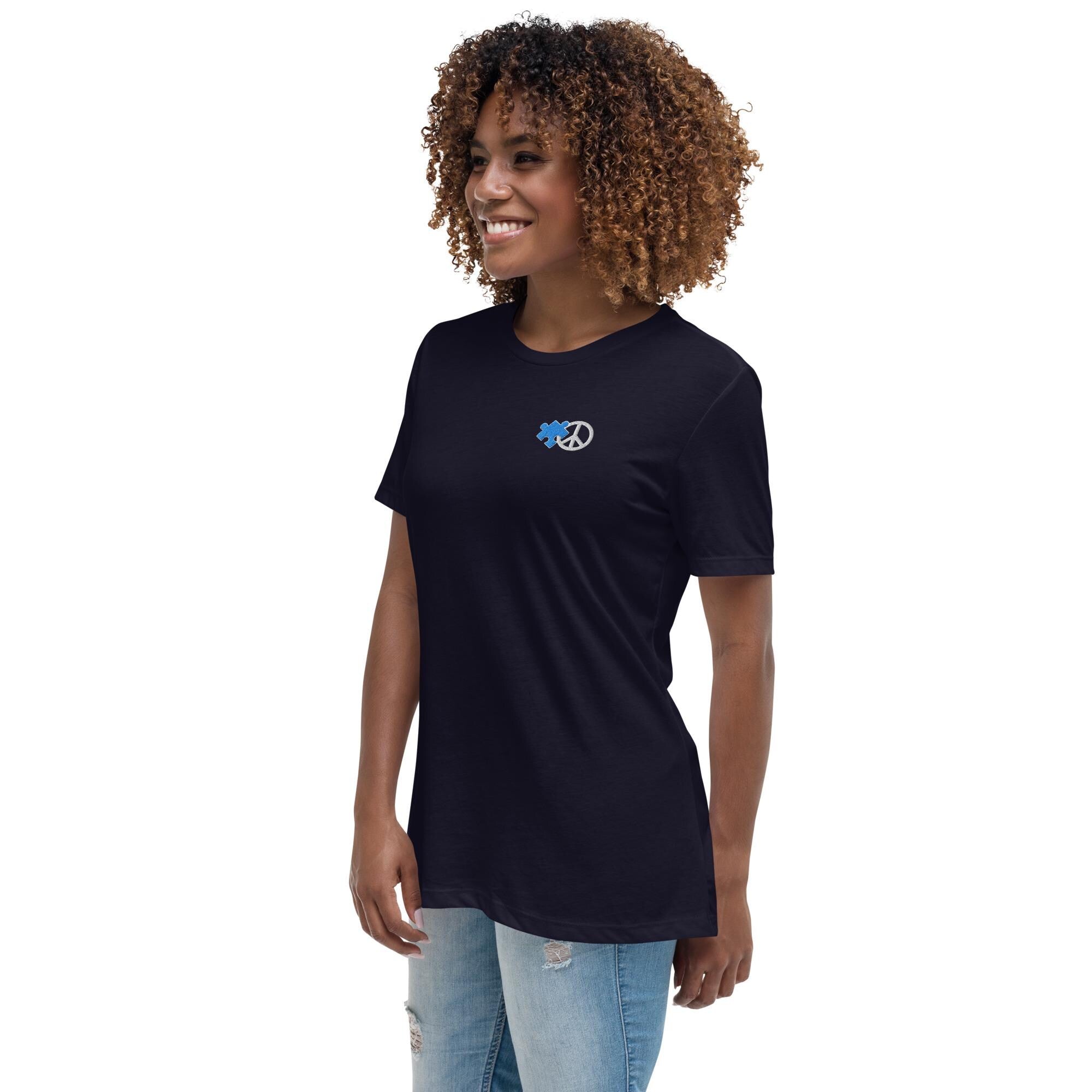 Acceptance is the Solution Autism Awareness Women's Relaxed Tee