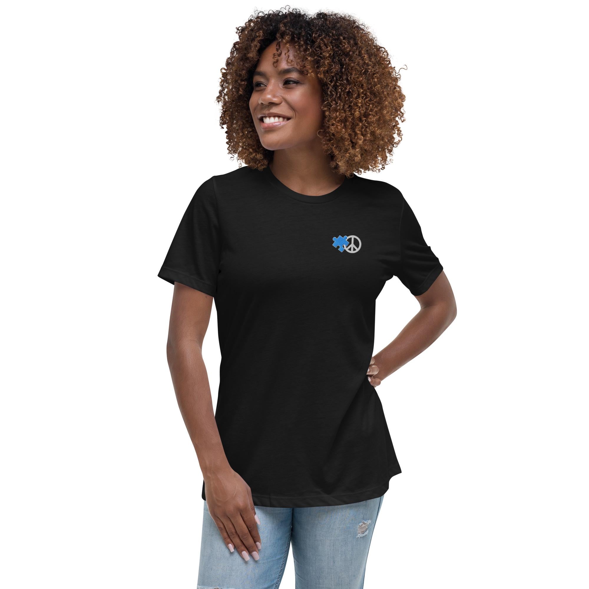 Acceptance is the Solution Autism Awareness Women's Relaxed Tee