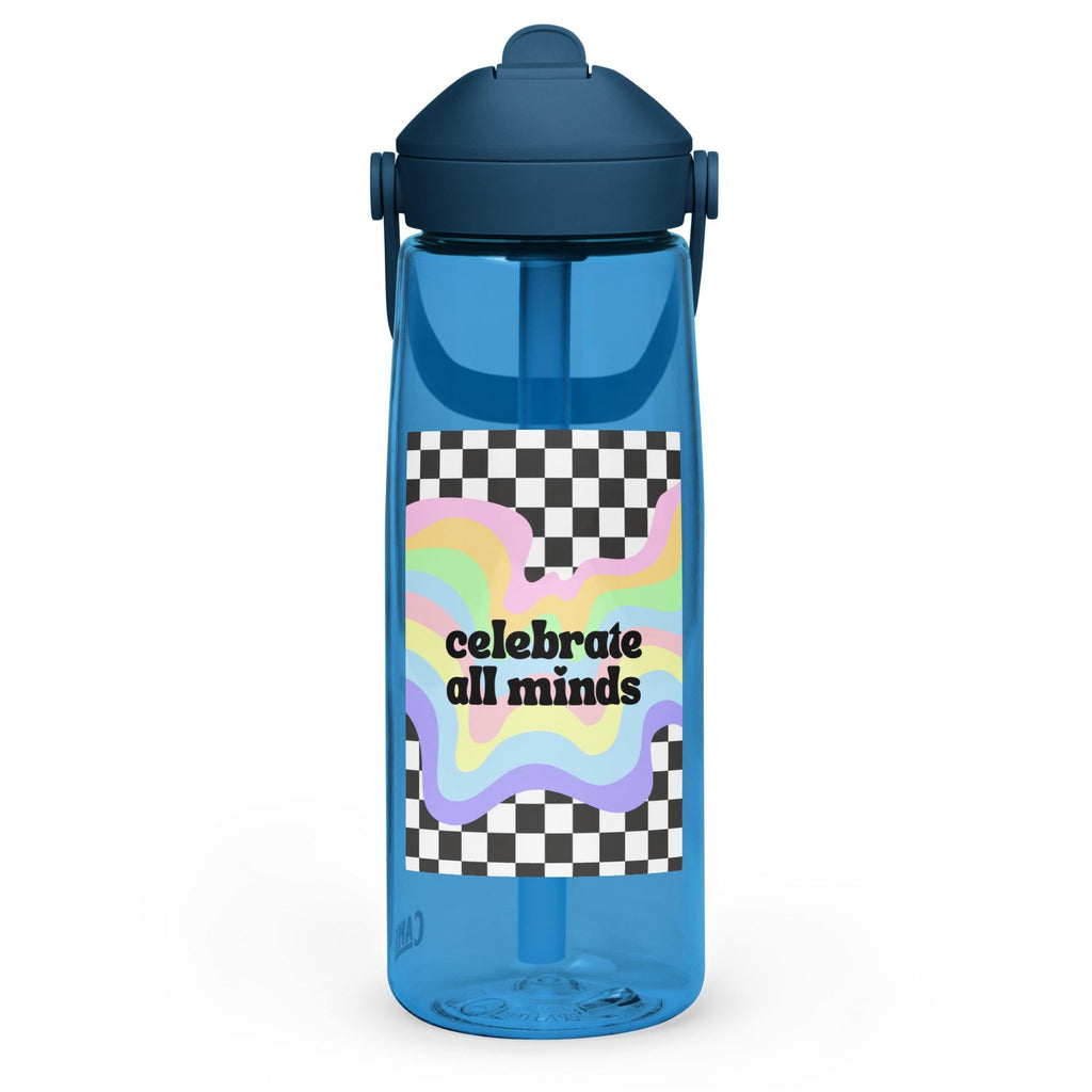 Celebrate all Minds Flip straw water bottle