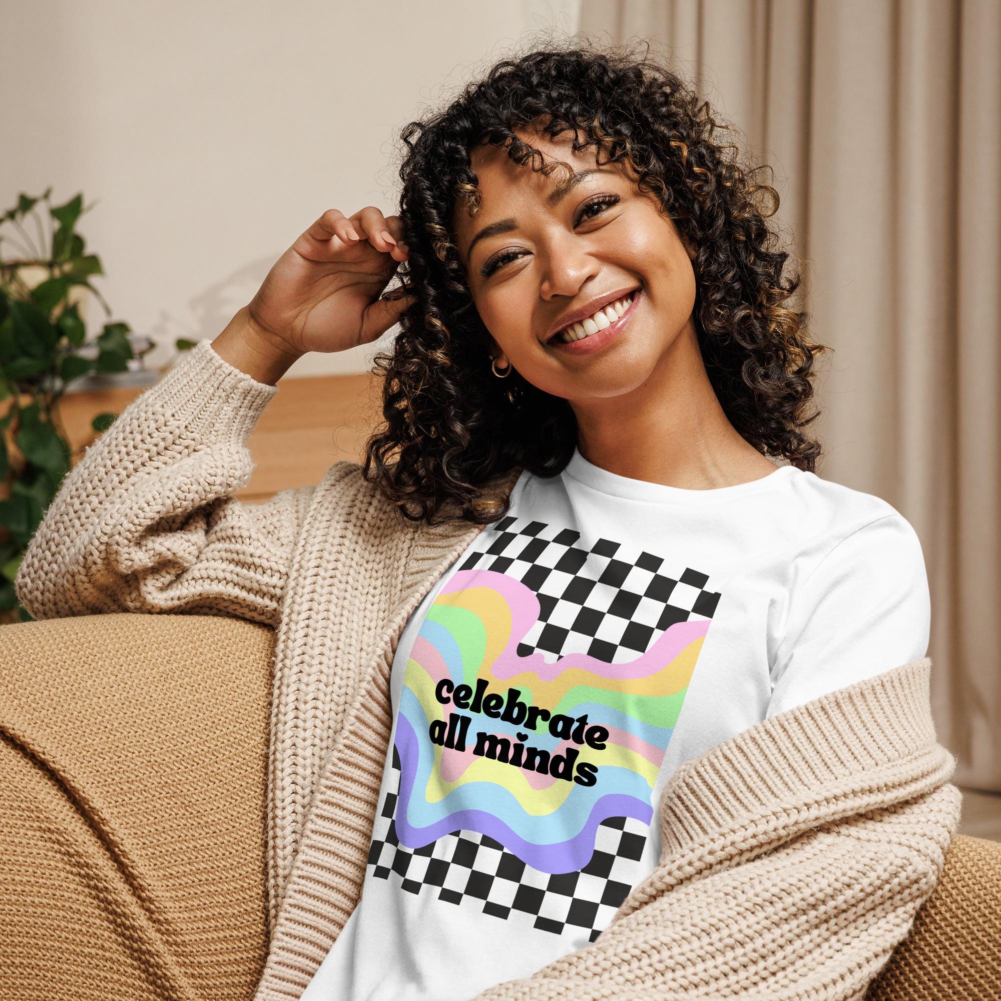 Celebrate all Minds Autism Awareness Women's Relaxed T-Shirt