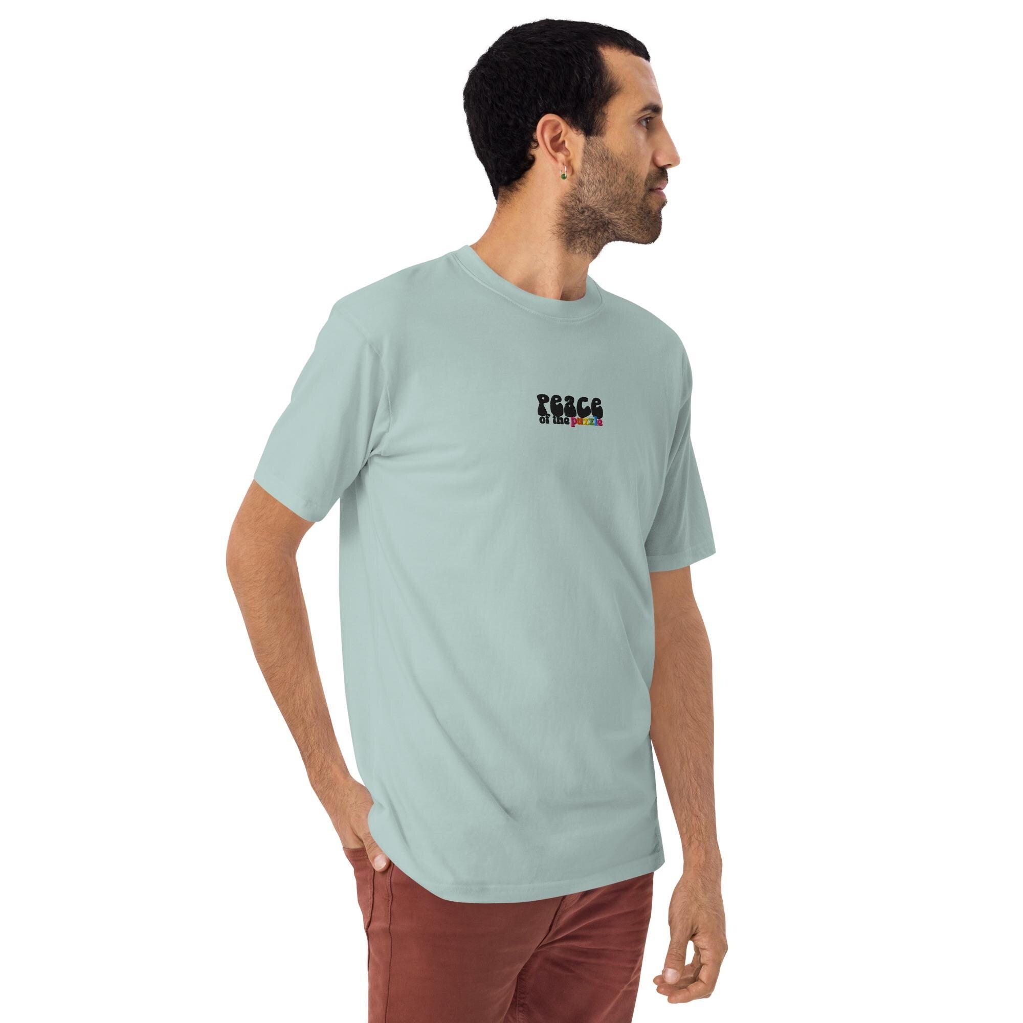 Peace of the Puzzle Autism Awareness Men’s premium heavyweight tee