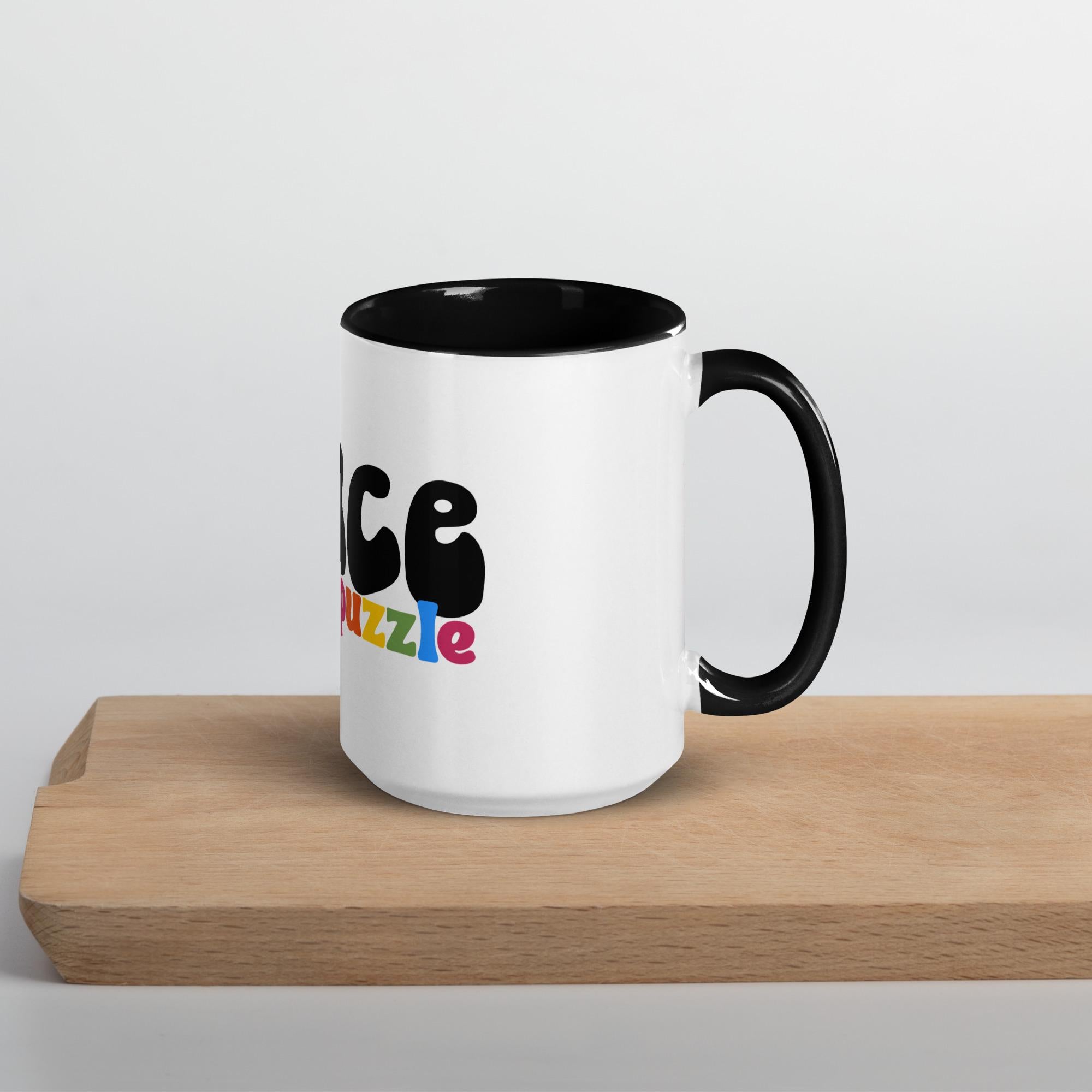 Peace of the Puzzle Autism Awareness Mug with Color Inside