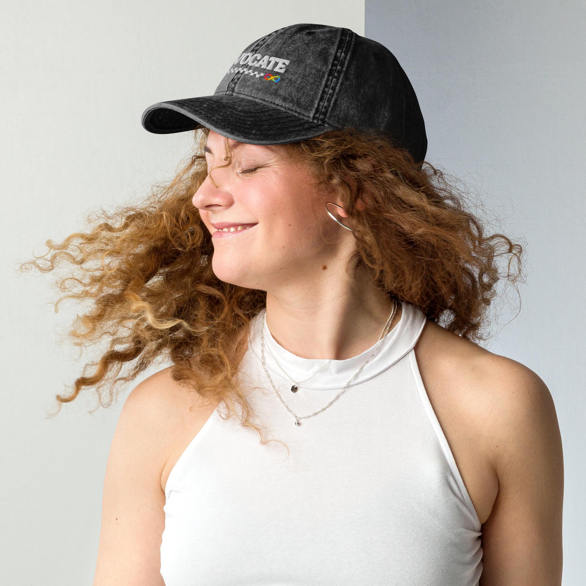 Advocate Autism Awareness Vintage Cotton Twill Cap