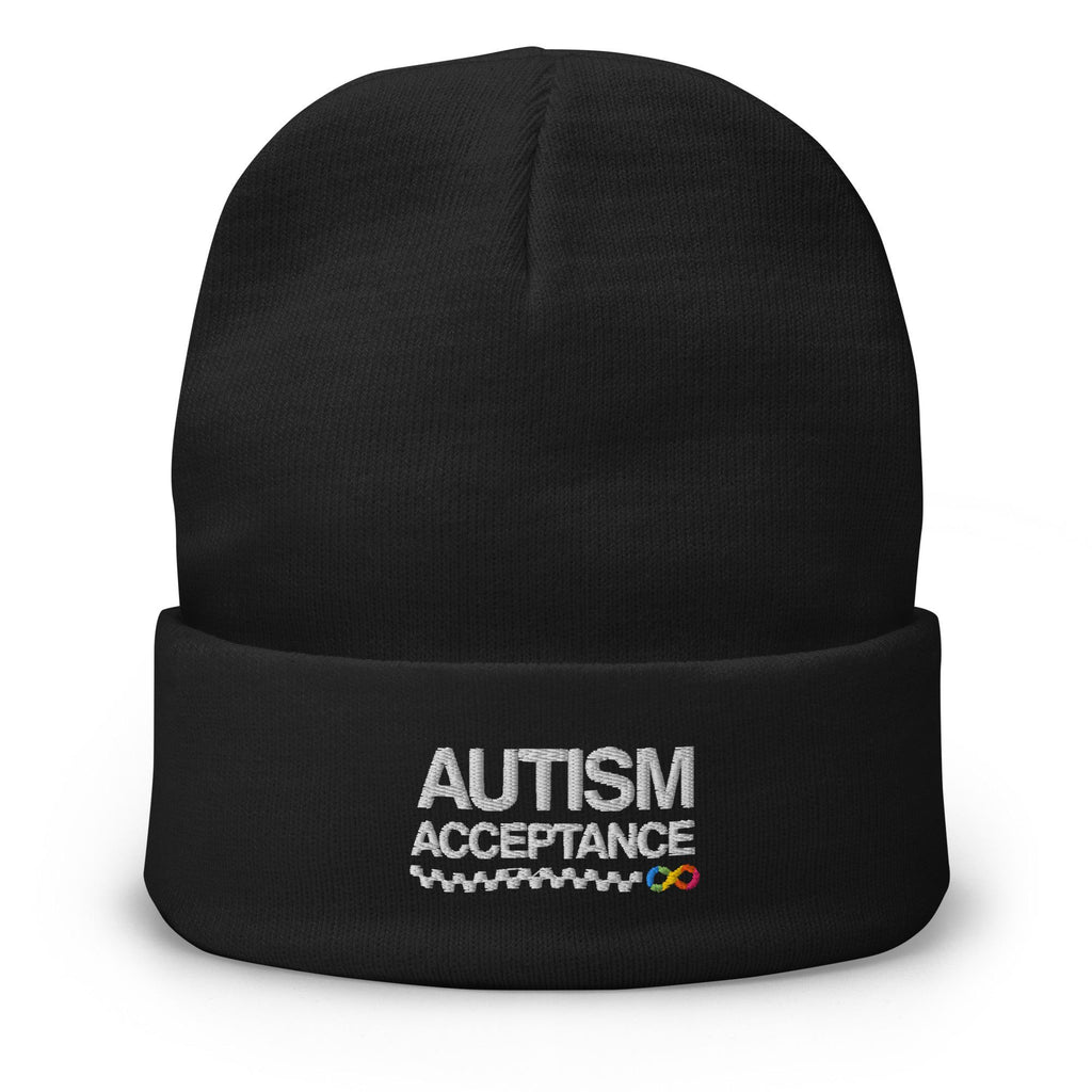 Autism Acceptance Embroidered Beanie