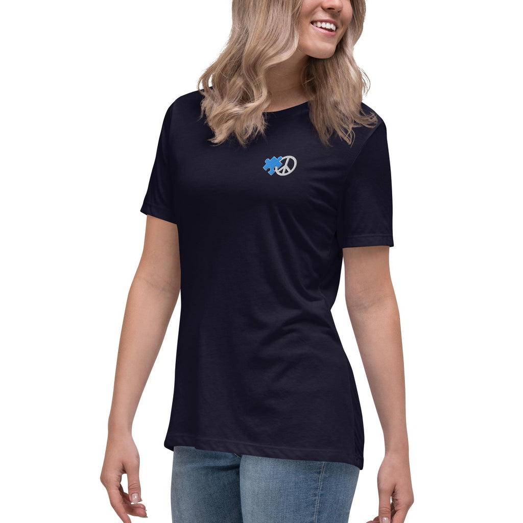 Acceptance is the Solution Autism Awareness Women's Relaxed Tee