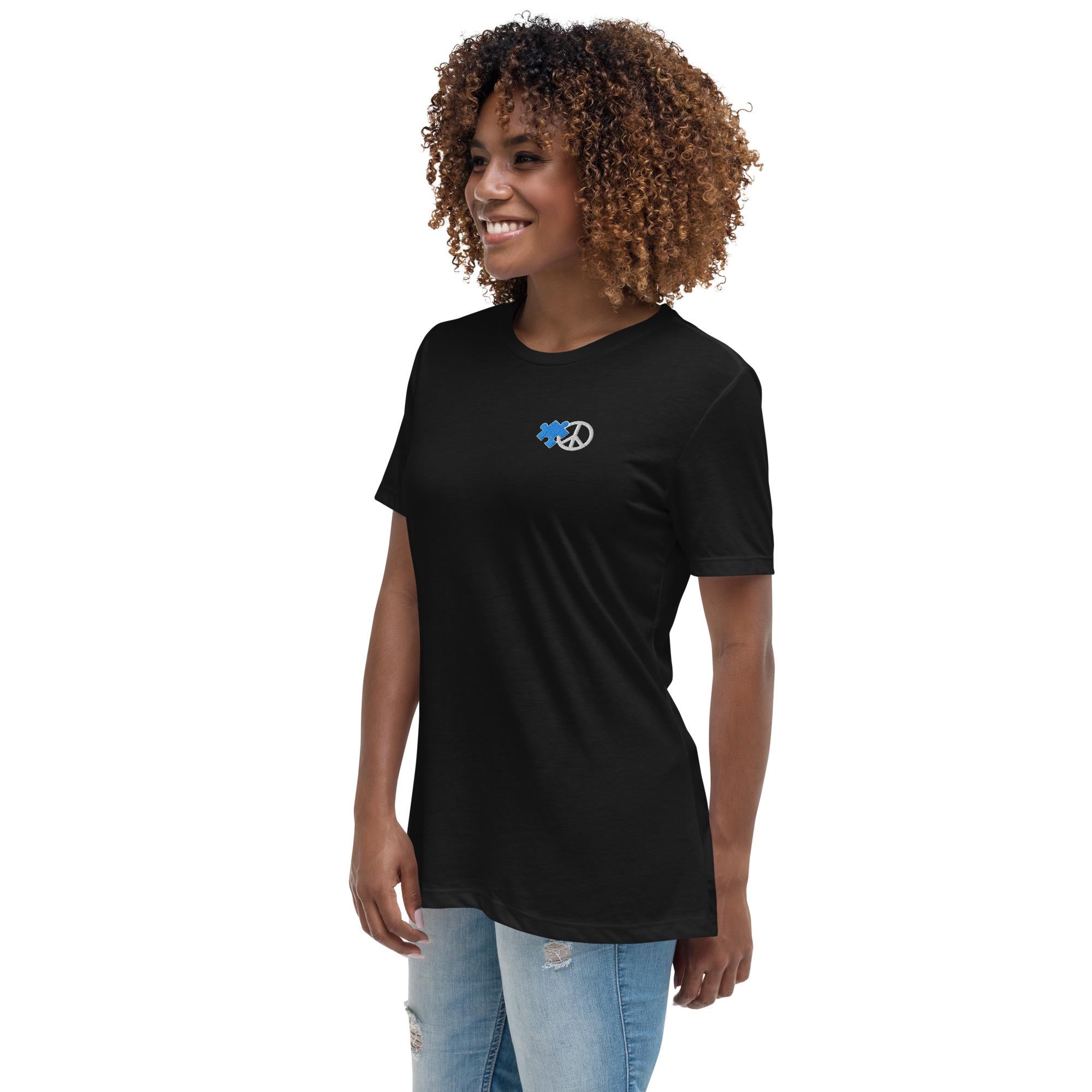 Acceptance is the Solution Autism Awareness Women's Relaxed Tee